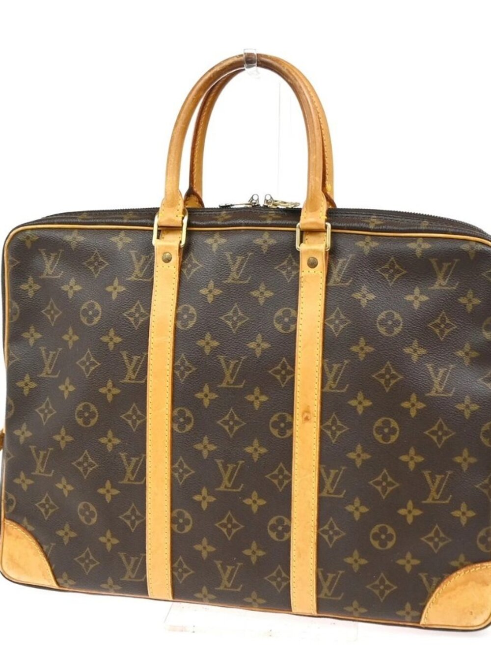 LOUIS VUITTON Porte Documents Voyage Briefcase Hand Bag Monogram - Picture 1 of 16